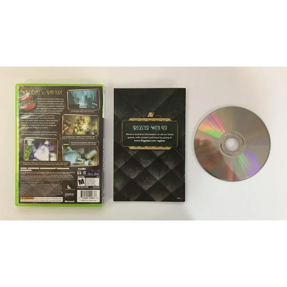 Bioshock (Microsoft Xbox 360, 2007) 2k Games - CIB Complete - US Seller